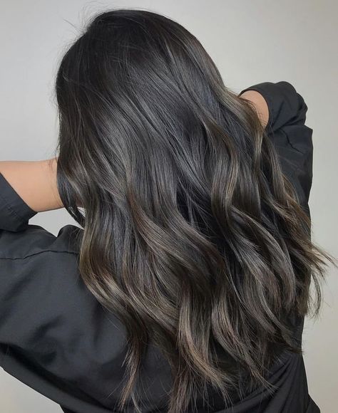 Warm Scarves, Black Hair Balayage, Dark Brunette Hair, Ash Hair Color, Brown Hair Inspo, Balayage Hair Dark, Brunette Balayage Hair, Brown Hair Balayage, Hair Makeover