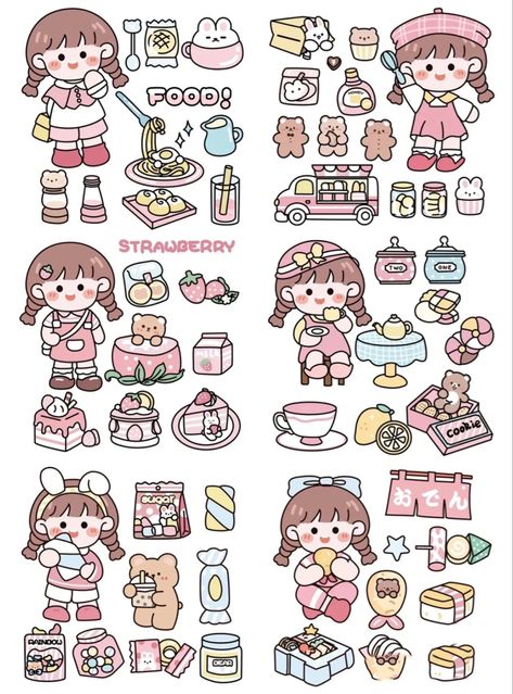 Kawaii Sticker Sheet Printable, Astetic Stiker, Aesthetic Korean Stickers Printable, Cute Stickers Aesthetic Korean, Kawaii Korean Stickers Printable, Stiker Aesthetic Printable, Stiker Kawaii Cute, Cute Stickers Printable Kawaii Stamps, Free Printable Planner Stickers Kawaii