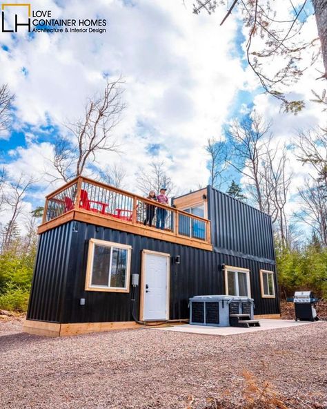 Rate this container home from 0-10. Would you live in a container home? Message/Email us to acquire custom architectural plans and designs for your shipping container project. Our Team of Architects and designers specializes in feasibility studies, planning, design, and cost estimation of shipping container structures across all 50 states of the US. We Design Container Homes | Offices | Restaurants | Gyms | Cafes, and more! Chat with our team to understand your project requirements and acq... Garage Guest House, Shipping Container Cabin, Container Cabin, Container House Plans, Container Home, Truro, Container Homes, Shipping Container Homes, All 50 States