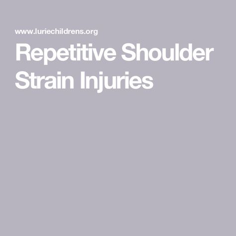 Repetitive Shoulder Strain Injuries Rotator Cuff Tear, Repetitive Strain Injury, Shoulder Strain, Pediatric Surgery, Care Coordination, Manual Wheelchair, Shoulder Injuries, Rotator Cuff, Strong Muscles