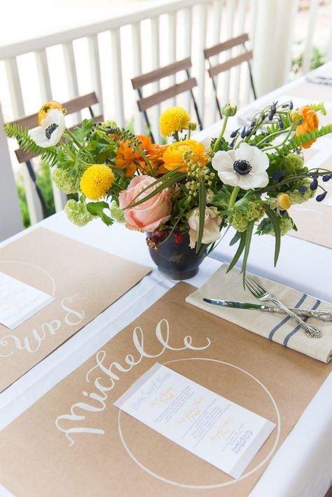 Kraft Paper Placemats, Thanksgiving Placemats, Class Photos, Friendsgiving Party, Bridesmaid Luncheon, Paper Table, Creative Class, Thanksgiving Table Decorations, New Crafts