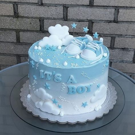 Baby Boy Baby Shower Cakes, Cake For Baby Shower Ideas, Tort Baby Shower Boy, Cake Designs Baby Boy, Baby Boy Cakes For Baby Shower Blue, Boys Cake Designs Birthday, Blue Cake For Boys, It’s A Boy Cake, Birthday Cakes For Baby Boy