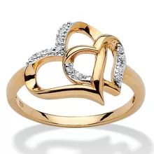 Women's Rings 2021 Trendy Claws Design Big Zircon Engagement Rings For Women Female Wedding Jewelry Gift Accessories|Rings| - AliExpress Double Heart Ring, Logam Mulia, Heart Engagement, Gold Finger Rings, Heart Engagement Rings, Gold Rings Fashion, Gold Ring Designs, Band Jewelry, Double Heart