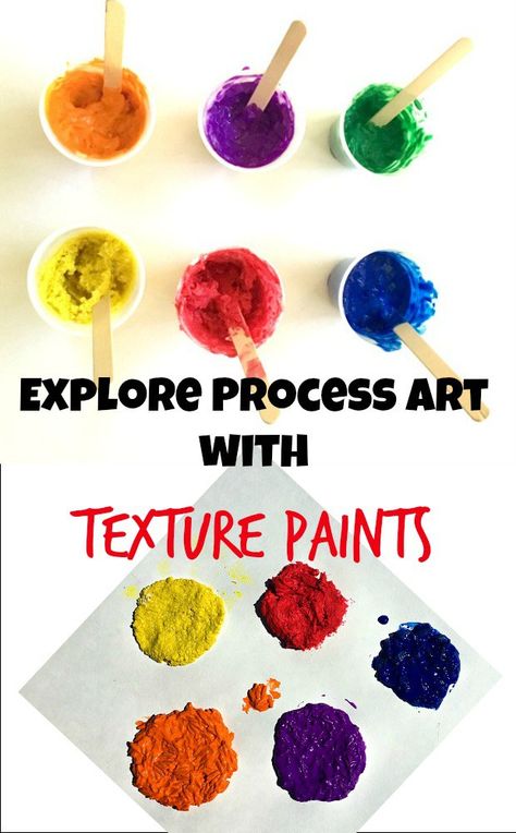 Explore Process Art with Texture Paints; a Sensory Painting Activity Textures Eyfs Activities, Textures Preschool Activities, Texture Art Preschool, Process Art Infants, Art Sensory Activities, Fall Preschool Process Art, Process Based Art Preschool, Texture Activities For Preschool, Texture Activities For Toddlers