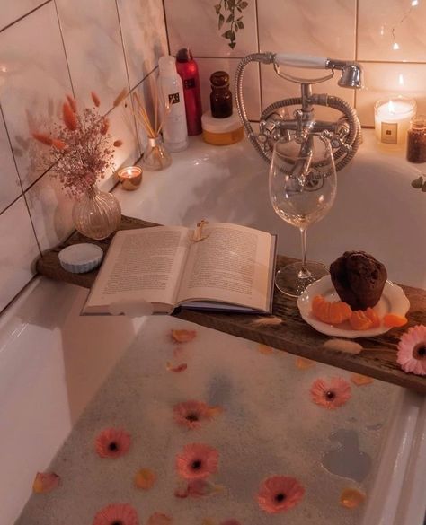 Aesthetic Bath, Bath Aesthetic, Royal Craft, Bathtub Tray, Dream Bath, Bath Tray, Flower Bath, Relaxing Bath, Bubble Bath