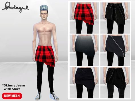 McLayneSims' Korean Male Fashion Skirt Sims Cc Clothes Aesthetic, Sims 4 Cc Korean Fashion, Korean Male Fashion, Male Skirt, Korean Fashion Tomboy, Cc Packs, Sims 4 Cc Skin, Korean Fashion Kpop, Mini Pizzas