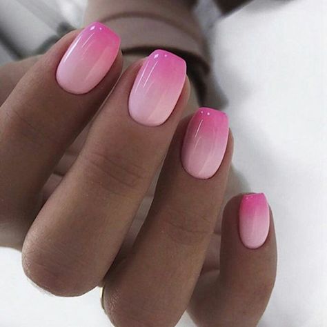 Ombre Pink Gel Nails, Ombre Nails Color, Pink Ombre Nail Designs, Ombré Dip Nails, Pink Ombre Nails Glitter, Pink Dip Powder Nails, Nails Ombré, Ombre Nail Colors, Pink Tip Nails