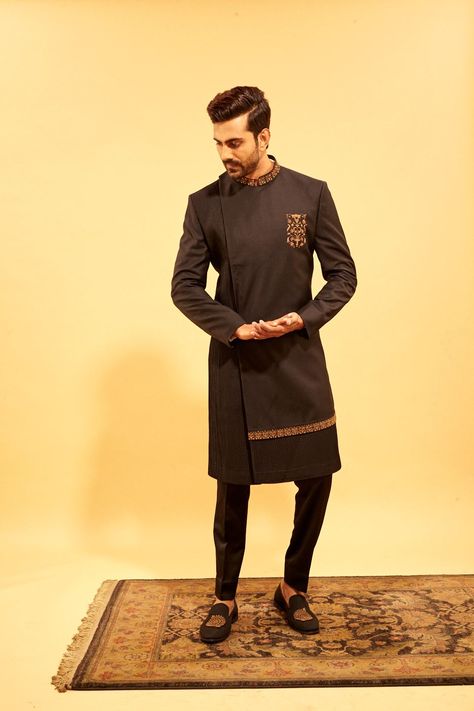 Polish your suavness for the festivities ahead in finely tailored sherwanis by Amaare. . Whatsapp us now for personal shopping experience! +919152034996 . #perniaspopupshop #perniaspopupshopXAmaare #Amaare #menswear #indiandesigner #designerwear #indianwear #indianmenswear Mens Indian Wear, Wedding Kurta For Men, Boys Kurta Design, Groom Dress Men, Indian Groom Wear, Wedding Dresses Men Indian, Kurta For Men, Gents Kurta, Mens Kurta Designs