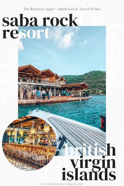 Arriving by boat to Saba Rock Resort in the British Virgin Islands. Blue water, island behind and people stood on the dock. British Virgin Islands, Caribbean Travel, Private Island, Island Resort, Island Girl, Travel Writer, Virgin Islands, Tropical Paradise, Luxury Travel