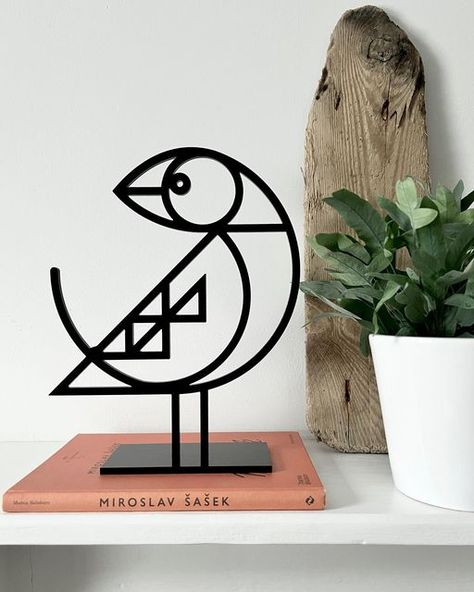 Bert & Buoy | Bert Fowler on Instagram: "Puffin good sculpture 🖤✍️ My NEW limited release line art sculpture!! This is my debut in metal (overjoyed!) and there's something utterly captivating and timeless about about these simplified forms. Who wants one on their Christmas list? - Bert . #sculptureart #sculpture #sculptor #contemporaryart #modernart #lineart #linework #art #artwork #artoftheday #inspiredbynature #artoftheday #artstudio #newart #artgallery #artistsoninstagram #maker #makersgonnamake #debut #lineartist #graphicart #illustrationartists #gallerywall #linedrawing #coastalart #interiordesign #artcollection #britishart #artprocess #puffin" Linework Art, Line Artist, British Art, Process Art, Coastal Art, Illustration Artists, Art Sculpture, Christmas List, Art Day