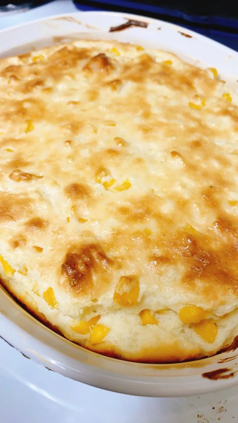 Kentucky Spoon Bread | Allrecipes Kentucky Spoon Bread, Spoon Bread Recipe, Corn Spoon Bread, Spoon Bread, Corn Casserole Recipe, Corn Dishes, Bread Serving, Celebrities Quotes, Corn Bread Recipe