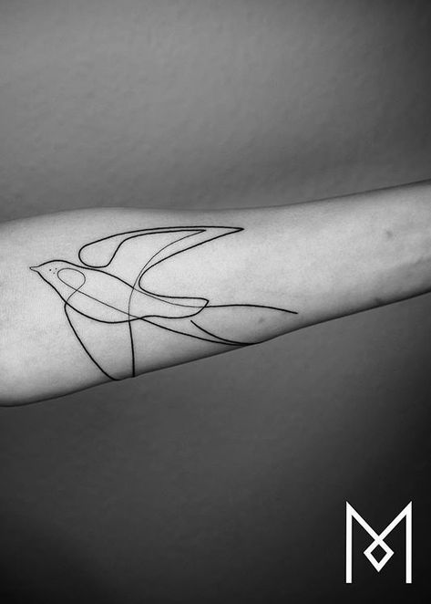 Outline Of Bird Tattoo, Abstract Bird Tattoo, Line Bird Tattoo Simple, Geometric Bird Tattoo, Bird Tattoo Linework, Line Work Bird Tattoo, Mo Ganji Tattoo, One Line Bird Tattoo, Fine Line Bird Tattoo