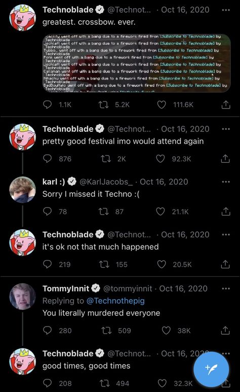 Dsmp Funny Tweets, Technodad Fanart, Technoblade Tweets, Technoblade Funny, Techno And Ranboo, Technoblade Wallpaper, Dsmp Twitter, Mcyt Twitter, Youtuber Tweets