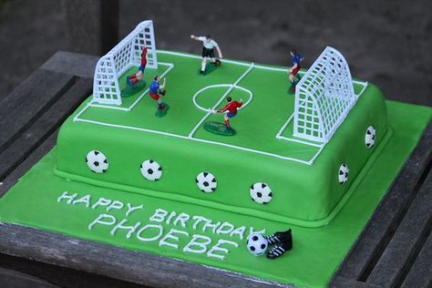 Soccer Field Cake, Football Themed Cakes, Soccer Birthday Cakes, Football Birthday Cake, Soccer Cake, Soccer Birthday Parties, Harry Birthday, Sport Cakes, Football Birthday Party