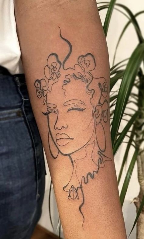 Afro Tattoo, Strong Tattoos, Tattoos Infinity, Inspiration Tattoo, Tattoos Geometric, Tattoos For Black Skin, Tattoos Skull, Pretty Tattoos For Women, Dope Tattoos For Women