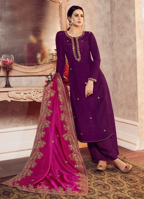 Indian Suits For Women, Mirror Work Lehenga, Floral Print Sarees, Straight Cut Pants, Indian Salwar Kameez, Salwar Kameez Online, Embroidered Pants, Indian Suits, Salwar Kameez Designs