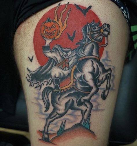 Headless Horseman Tattoo, Horseman Tattoo, Headless Horseman, Future Tattoos, I Tattoo, Tatting, Art Reference, Tattoo Designs, I Hope