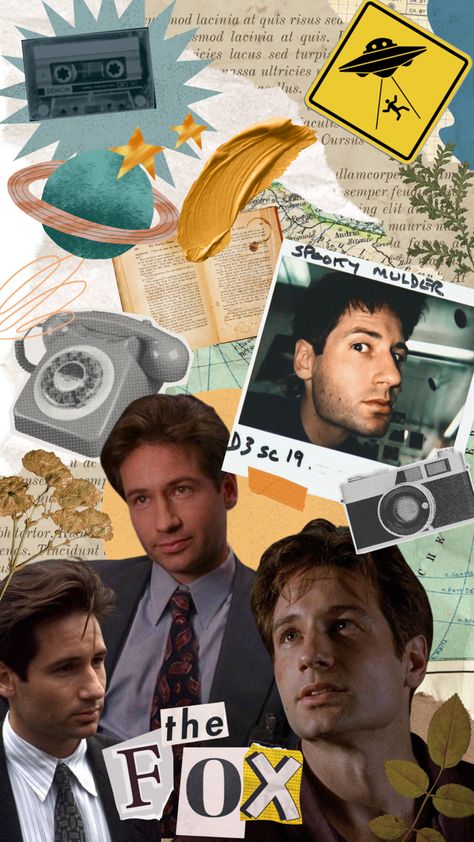 Fox Mulder X FILES COLLAGE Fox Mulder Wallpaper, Fox Mulder Aesthetic, X Files Wallpaper, Mulder X Files, Matt Dillon The Outsiders, Olivia Art, Mulder Scully, Fox Mulder, Matt Dillon