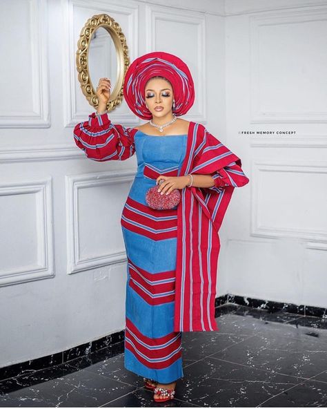 Asoke Dress Styles, Asoke Styles For Women, Aso Oke Gown Styles, Latest Owambe Styles, Aso Oke Styles, Owambe Styles, Lace Dress Classy, Nigerian Lace Styles, Ankara Clothing