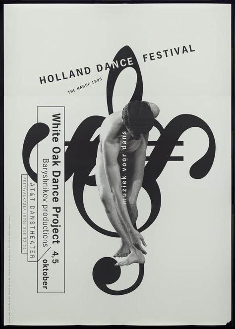 holland dance festival 1995 Festival Visual Identity, Dance Posters, Ballet Posters, Dance Project, Dance Festival, Dance Poster, Conference Design, Festival Posters, Graphic Design Poster