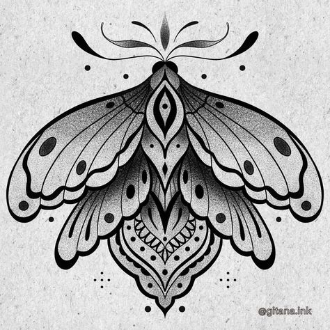 Mandala tattoo Candle Tattoo Design, Borboleta Tattoo, Geometric Line Tattoo, Moth Tattoo Design, Illusion Tattoos, Optical Illusion Tattoos, Wrist Tattoo Designs, Retro Art Prints, Insect Tattoo