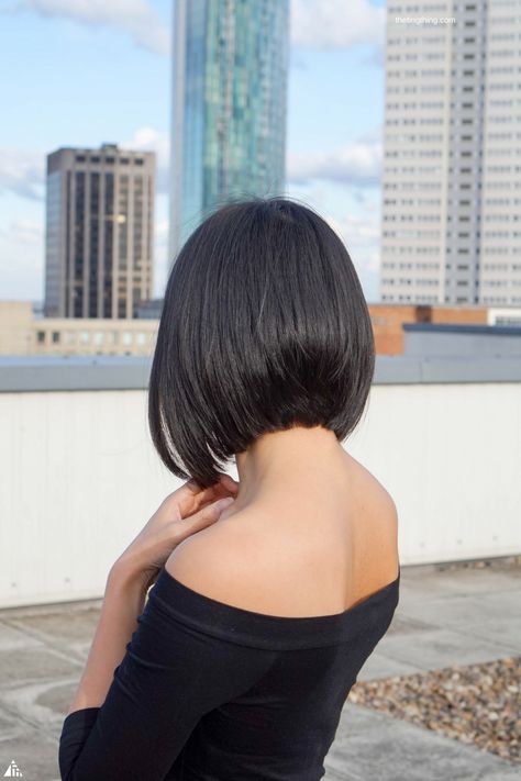 Chop chop with James Bushell Harvey Nichols Bob Graduation Hair, Graduation Bob Haircut, Round Graduation Haircut, Short Graduated Bob, Round Haircut, Short Stacked Bob Haircuts, Graduated Bob, Cabello Hair, Chop Chop