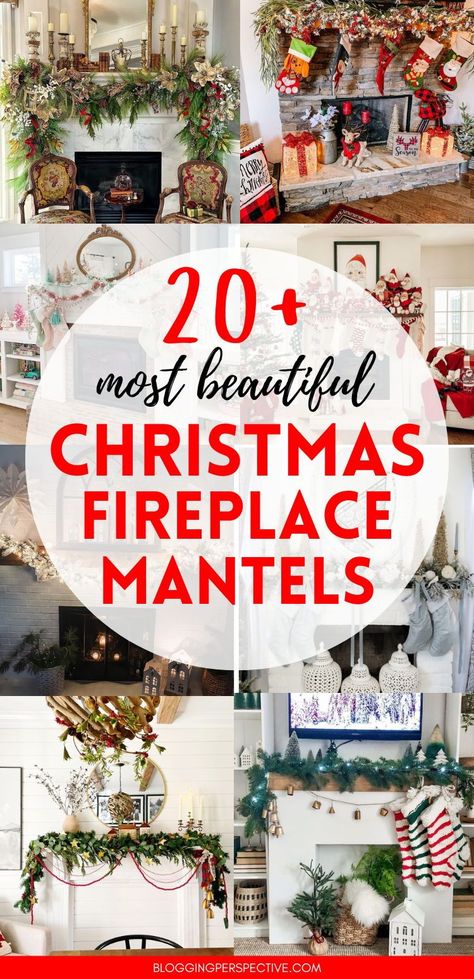 Achieve the ultimate festive look with these epic Christmas mantel decorating ideas. From lush greenery to twinkling lights, these Christmas fireplace decorations are sure to create a magical ambiance. Explore Christmas mantle ideas that blend tradition and creativity. Check out these Christmas fireplace mantel decorating ideas on the website for an unforgettable holiday season! Fireplace Mantel Christmas Decor Ideas, Christmas Fireplace Ideas, Christmas Mantles Ideas Fireplaces, Christmas Mantle Decor Fireplaces, Christmas Fireplace Mantels, Mantel Decorating, Christmas Mantle Decor, Fireplace Mantel Decor, Christmas Fireplace Decor