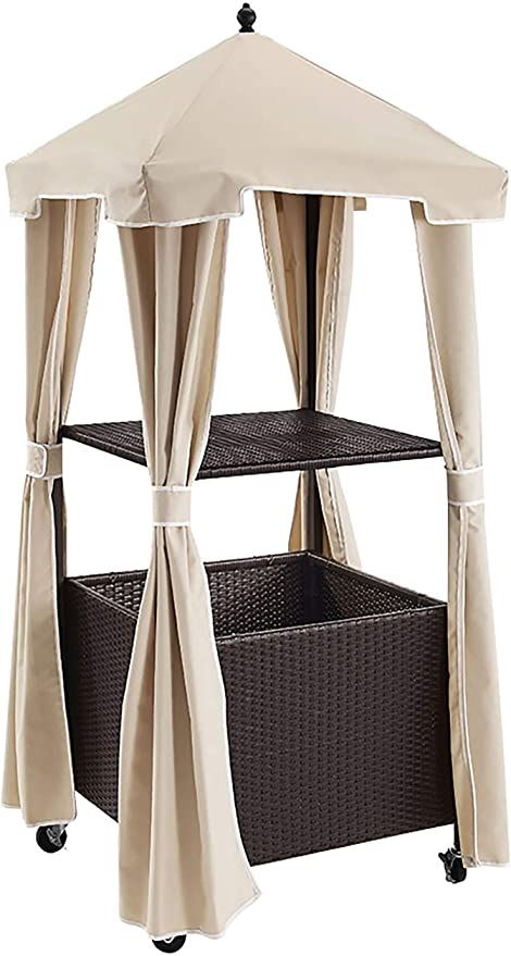 Amazon.com : Crosley Furniture CO7304-BR Palm Harbor Outdoor Wicker Rolling Towel Valet with Sand Cover, Brown : Garden & Outdoor Pool Towel Holders, Pool Storage, Storage Towers, Towel Storage, Outdoor Wicker, Pool Towels, Patio Furniture Sets, Seating Arrangements, Bluebird