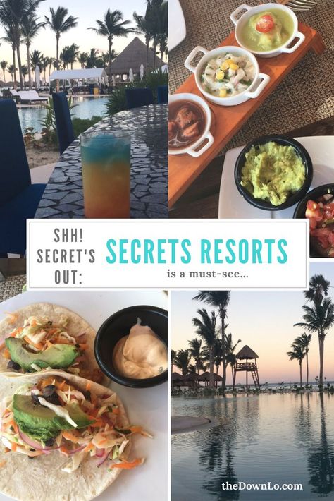 Considering Secrets Resorts in #Mexico for a honeymoon or couple's #travel? Read this blog first for the must-know tips and tricks. #cancun Secrets Akumal Riviera Maya, Akumal Mexico, Secrets Resorts, Cancun Trip, Mexico Food, Honeymoon Resorts, Mexico Resorts, Luxury Cruise, Inclusive Resorts