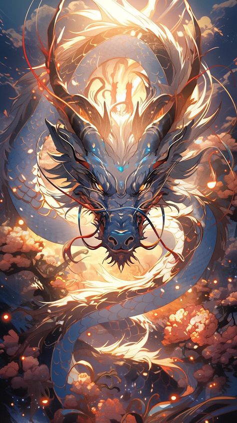 Prompt image #1 Dragon Images Beautiful, Chinese Dragon Wallpaper, Dragon Wallpapers, Chinese Dragon Drawing, Fantasy Dragon Art, Dragon Spirit, Chinese Dragon Art, Dragon Anime, Chinese Dragons