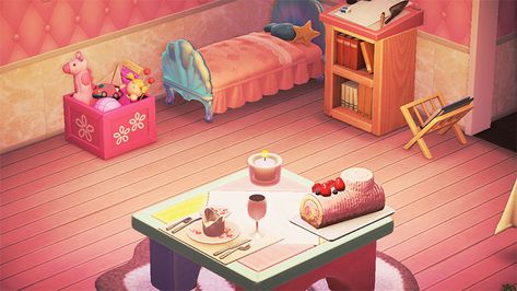 Animal Crossing Bedroom Ideas For ACNH Inspiration – FandomSpot Animal Crossing Bedroom Ideas, Animal Crossing Bedroom, Acnh Inspiration, Mermaid Bedroom, Tropical Bedrooms, Walking The Plank, Vinyl Player, Small Bookshelf, Wooden Bedroom