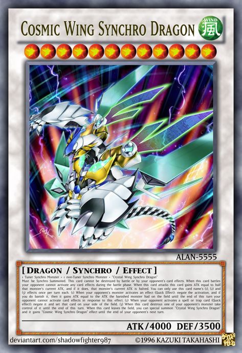 Custom yugioh card LVL 12 synchro card for the crystal wing card Clear Wing Synchro Dragon, Crystal Monster, Yugioh Dragon Cards, Wings Card, Custom Yugioh Cards, Yugioh Dragons, Rainbow Dragon, Yugioh Collection, Pokemon Dragon