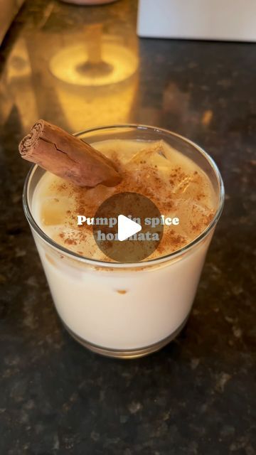 Zuli on Instagram: "Pumpkin spice horchata for my iced lattes 🎃

I changed my recipe just a tiny bit from last year, enjoy!

• Soak 1 cup of rice and cinnamon stick in 2 cups of water overnight

•Add soaked rice to blender with 1 can of evaporated milk, 1/2 can of sweetened condensed milk, 1/3 cup pumpkin puree, vanilla extract, and pumpkin pie spice. Blend well.

•Strain mixture, then strain again using cheesecloth. (Strain a few times if you dont have cheesecloth)

•Transfer to container of choice and add 1 1/2 cup of water.

•Chill and enjoy!

#horchata #horchatarecipe #pumpkinspicehorchata #pumpkinspice #pumpkinseason #psl #mexican #aguafresca #recipe #receta" Pumpkin Spice Horchata Recipe, Soaked Rice, Horchata Recipe, Iced Lattes, Cup Of Rice, Cup Of Water, Agua Fresca, Pumpkin Seasoning, Evaporated Milk