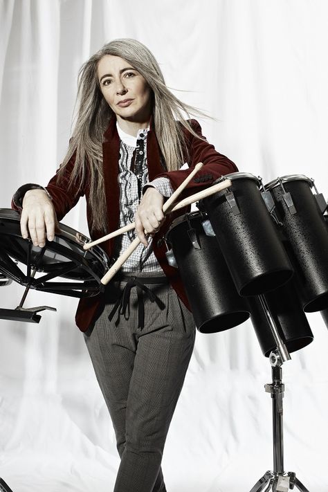 Photo Gallery | Evelyn Glennie Evelyn Glennie, Music Drums, Loud People, Female Drummer, Silver Haired Beauties, Musician Photography, Dope Music, The Drums, Girl Thinking