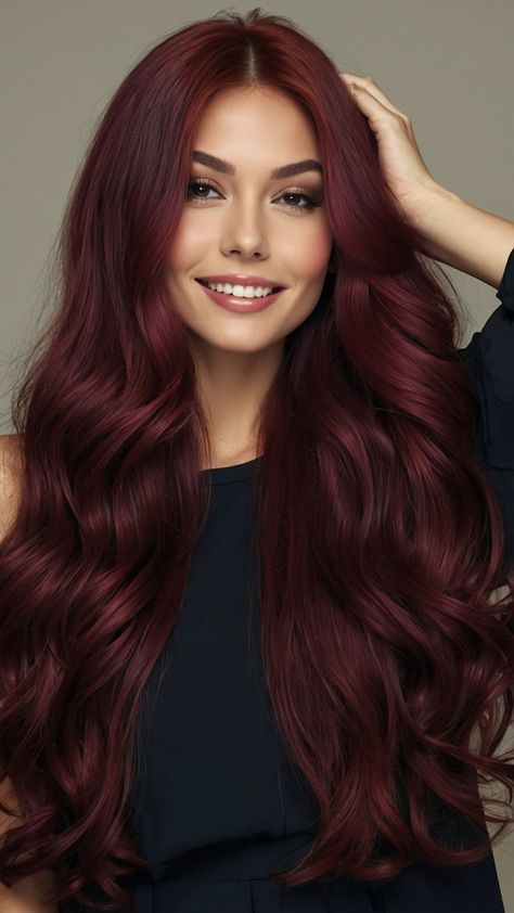 Achieve a stunning cherry cola hair color with this comprehensive guide for brunettes Discover the perfect formula for dark curly hair with highlights tailored to brown skin tones Learn all about balayage techniques for pale skin and chocolate hues Ideal for short or long black hair suitable for Indian skin undertones Chocolate Cherry Brown Hair Highlights, Hair Color Indian Skin Tone, Cherry Cola Hair Color Formula, Cherry Cola Hair Color Brunettes, Hair Dye For Brown Skin, Dark Curly Hair With Highlights, Hair Color For Brown Skin Indian, Dark Cherry Cola Hair Color, Cherry Brunette Hair