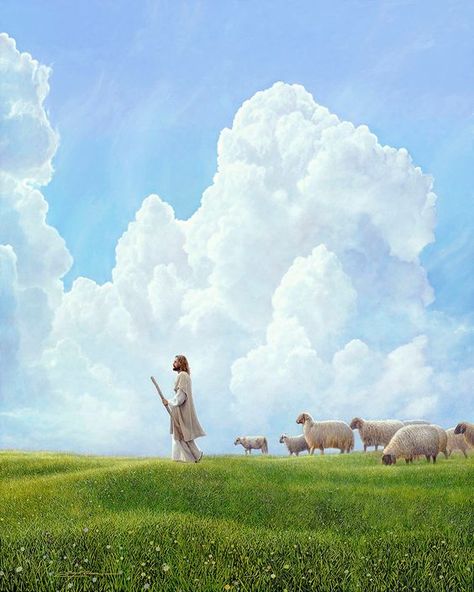 Authentic, High-Quality, Custom Prints directly from the Artist. Customize Your Art to Fit Any Space. The Lord Is My Shepherd Wallpaper, Greg Olsen Art, Jesus Shepherd, Greg Olsen, Jesus Artwork, Bible Verse Background, Jesus Christ Artwork, Pictures Of Christ, Jesus Christ Art