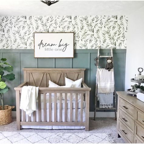 White Washed Crib Nursery, Grey Furniture Boy Nursery, Nursery Room Inspiration Gender Neutral, Twins Nursery, Nursery Diy, Baby Nursery Inspiration, Kid Rooms, Nursery Room Design, Baby Room Inspiration