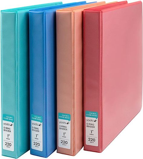 3-Ring Binders with 2 Pockets – Perfect for School or Office – Holds up to 220 Sheets – 4 Pack – Solid Multicolor Variety 2 Inch Binder, Substitute Teacher Plans, 1 Inch Binder, College Supplies, Sticky Labels, School Binder, Teacher Planning, Binder Organization, Documents Organization