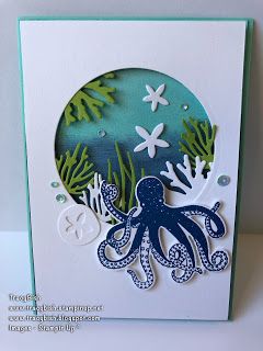 Octopus Card, Sea Texture, Nautical Cards, Fishing Cards, Until Next Time, Beach Cards, Summer Cards, Colour Combo, Whisper White