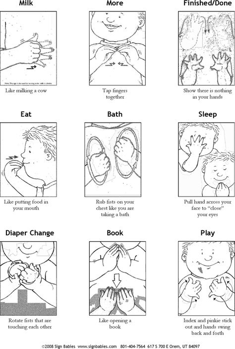 Basic Baby Sign Language Chart, Sign Language For Potty, Infant Sign Language Chart, Toddler Sign Language Printables, Baby Sign Language Chart Printable Free, Infant Sign Language, Sign Language For Baby, Sign Language For Babies, Sign Language Baby