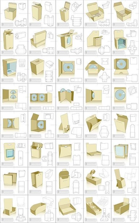 Carton Box Design, Packing Box Design, Box Packaging Templates, Katt Diy, Karton Design, Templat Kotak, Pola Kotak, Paper Box Diy, Packaging Template Design