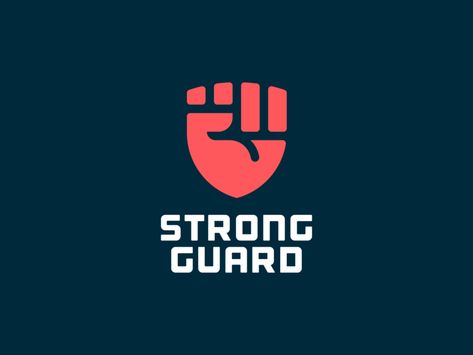 Fist + Shield fist ui design logomark illustration identity mark symbol logo guard crest power strength strong shield logo hand logo shield hand 손 로고, Charity Logo, Desain Merek, Awesome Logos, Hand Ideas, Creative Business Logo, Inspiration Logo Design, Creative Logos, Type Logo