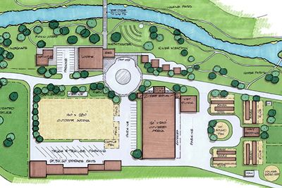 Equestrian Facility Layout, Equine Facility Design, Minecraft Horse Stables, Horse Farm Layout, Equine Facility, Barn Layout, Horse Farm Ideas, Horse Barn Ideas Stables, Horse Barn Designs