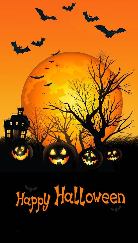 Download Halloween Wallpaper by Nupsukka - fe - Free on ZEDGE™ now. Browse millions of popular bat Wallpapers and Ringtones on Zedge and personalize your phone to suit you. Browse our content now and free your phone Strašidelný Halloween, Helloween Wallpaper, Uhyggelig Halloween, Happy Halloween Pictures, Halloween Bat Decorations, Halloween Wallpaper Backgrounds, Halloween Artwork, Halloween Wallpaper Iphone, Halloween Illustration