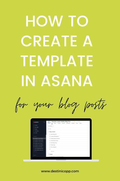 Want to save time and organize your tasks and projects? Well, yeah! Who doesn’t? Asana allows you to do this by creating and reusing templates. I have used templates for weekly content deliverables, marketing campaigns, new product development projects, and product launches. Here are some tips to help you set up templates for your projects and recurring tasks. #asanatemplates #blogposts #timesavingtemplates Blog Post Template, Business Printables, New Product Development, Freelance Business, Time Management Tips, Management Tips, Blogging For Beginners, Business Tools, Make Money Blogging