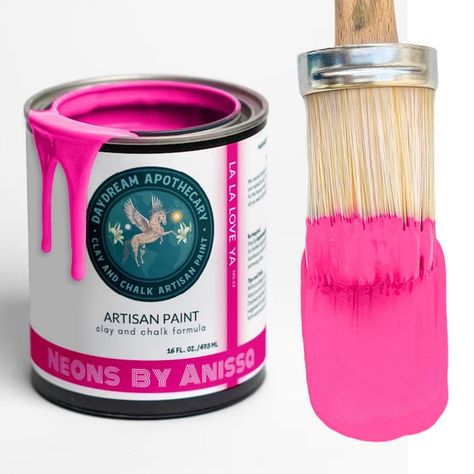 Pink Chalk Paint, Wise Owl Paint, Pink Chalk, Wall Inspiration, Neon Painting, Clay Paint, Paint Companies, Pink Paint, Pink Clay