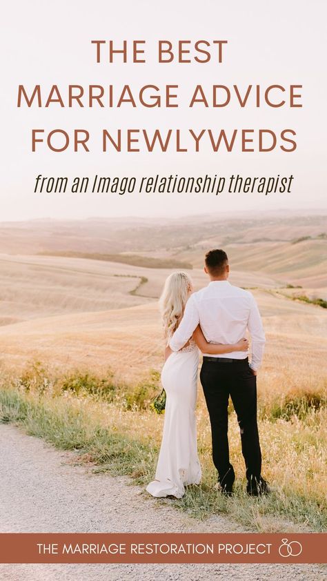 These 5 premarital counseling tips are the best marriage advice for newlyweds from a seasoned marriage counselor and Imago relationship therapist who has helped countless couples through marriage crises over the past two decades. Learn how to set yourself up for marriage success from the very beginning and create a conscious, happy and healthy marriage! | The Marriage Restoration Project | Marriage advice for newlyweds Premarital Counseling Questions, Marriage Help Counseling, Marriage Counseling Questions, Divorce Counseling, Counseling Tips, Marriage Restoration, Marriage Retreats, Communication In Marriage, Premarital Counseling