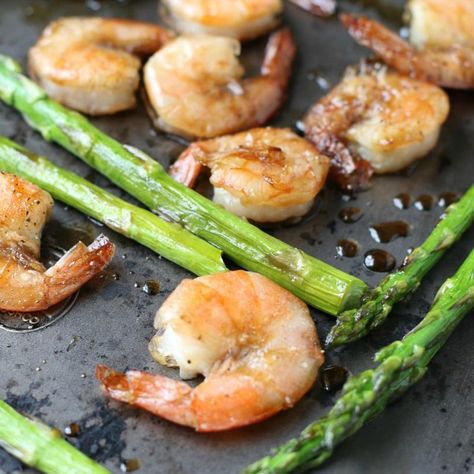 Shrimp & asparagus sheet pan dinner. The Best Asparagus, Healthy Sheet Pan Dinners, Best Asparagus, Shrimp Asparagus, Healthy Sheet Pan, Best Asparagus Recipe, Sheet Pan Shrimp, Alpha Gal, Pan Shrimp