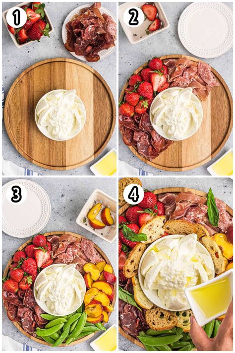 Charcuterie Board Burrata, Charcuterie With Burrata, Charcuterie Board With Burrata, Buratta Cheese Board, Mozzarella Charcuterie Board, Burrata Board Ideas, Burrata Cheese Board, Buratta Board, Burrata Charcuterie Board