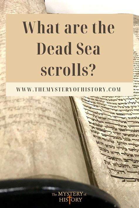 Over the centuries, archaeologists have found stones, tablets, and inscriptions that help support the stories of the Bible. But few findings could be more significant than the discovery of the Dead Sea Scrolls. What are the Dead Sea Scrolls? That is the name given to hundreds of well-preserved copies of Scripture that were written thousands of years ago—but found only in the last century. Homeschool Podcasts, Geneva Bible, Kindergarten Homeschool Curriculum, Sea Activities, Hidden Book, Dead Sea Scrolls, Bible Teaching, Homeschool Preschool Curriculum, Historical Timeline